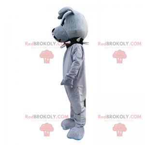 Mascote Bulldog com colarinho preto - Redbrokoly.com