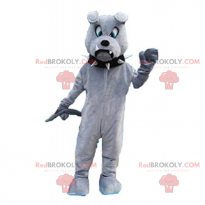 Bulldog mascotte met zwarte kraag - Redbrokoly.com