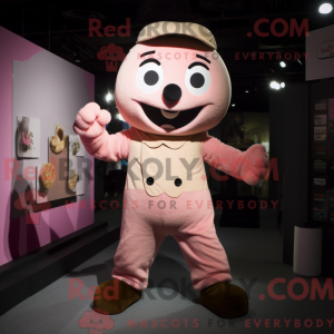 Postava maskota Tan Pink v...