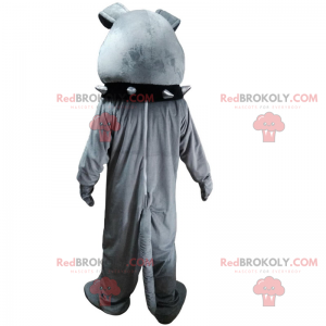 Mascota Bulldog con cuello negro - Redbrokoly.com