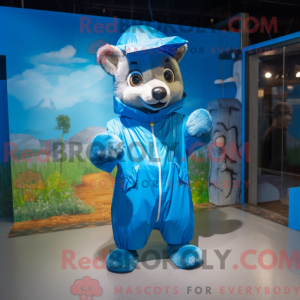 Mascotte de Martre bleue...