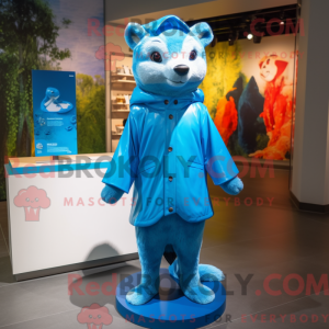 Blaumarder-Maskottchen-Kost...