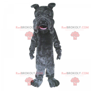 Mascota de bulldog negro - Redbrokoly.com