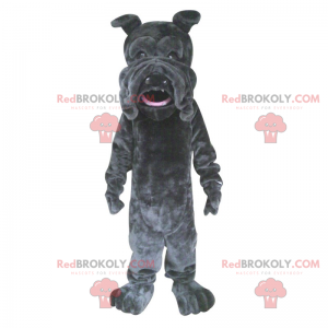 Mascotte zwarte bulldog - Redbrokoly.com