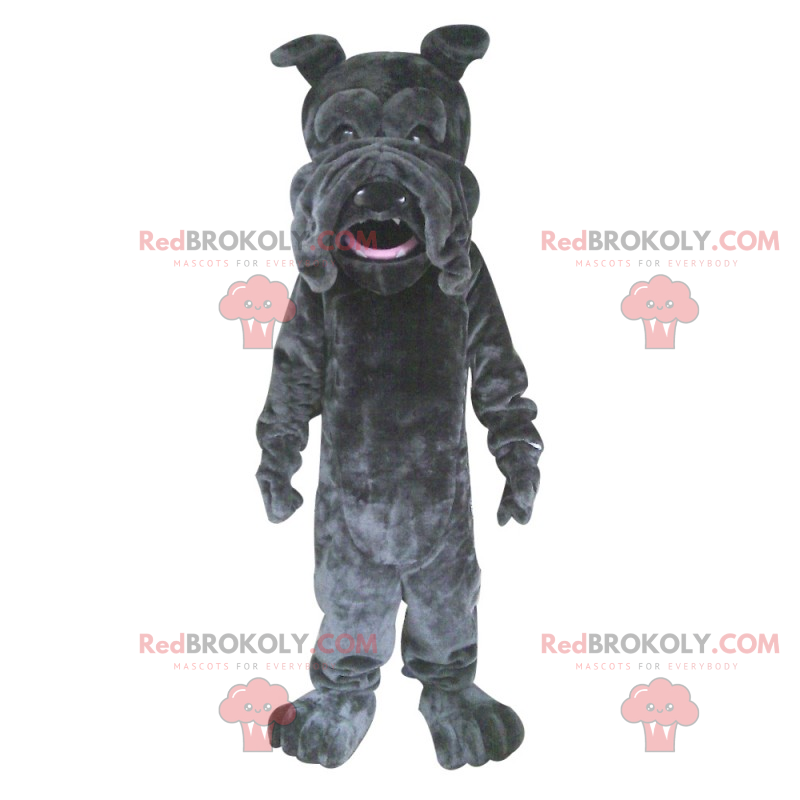 Černý buldok maskot - Redbrokoly.com