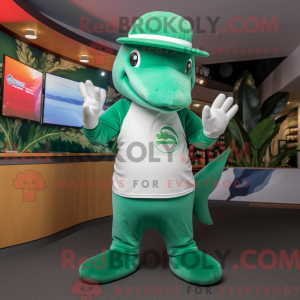 Green Dolphin mascot...