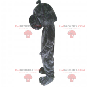 Sort bulldog maskot - Redbrokoly.com