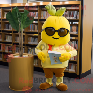 Gold Beet maskot kostume...