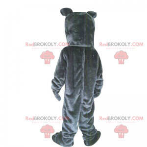 Schwarzes Bulldoggenmaskottchen - Redbrokoly.com