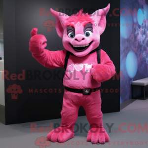 Pink Gargoyle mascot...