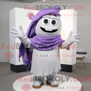 Lavendel Pho maskot kostume...