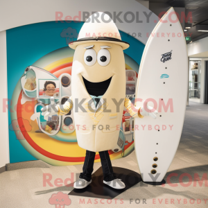 Cream Surfboard mascot...