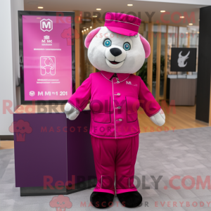Postava maskota Magenta Dim...