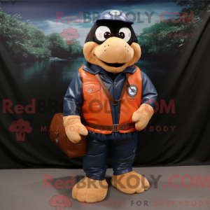 Peach Navy Seal maskot...
