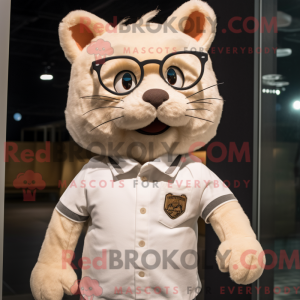 Cream Cat maskot...