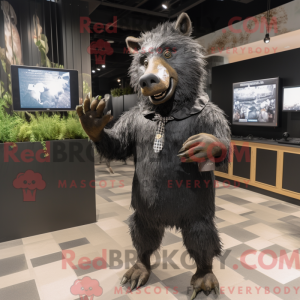 Black Wild Boar mascot...