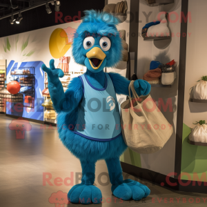 Personaggio mascotte blu...