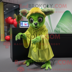 Postava maskota Lime Green...
