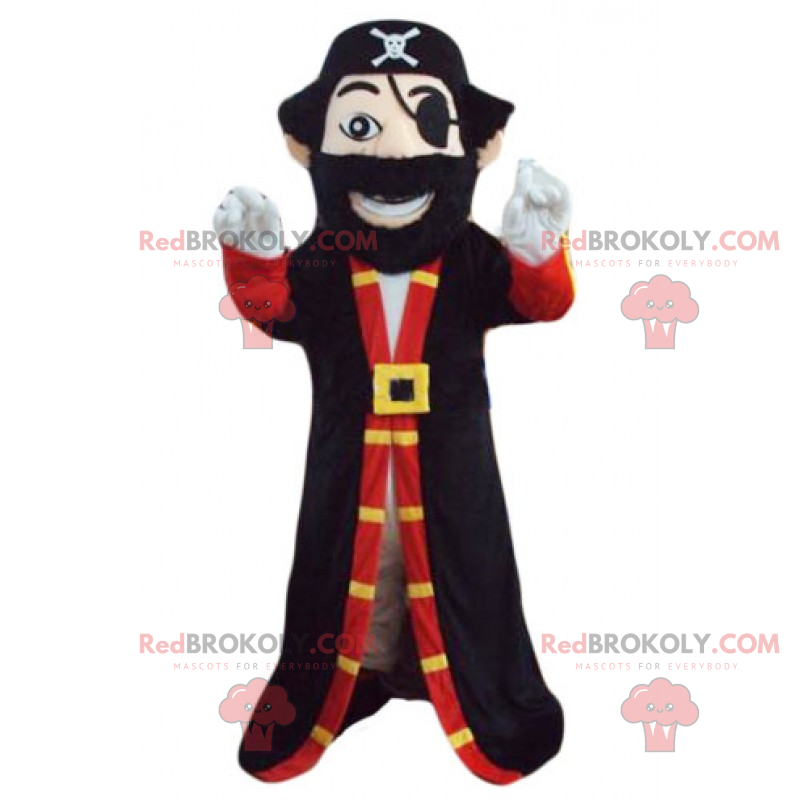 Piratenkapitein mascotte - Redbrokoly.com