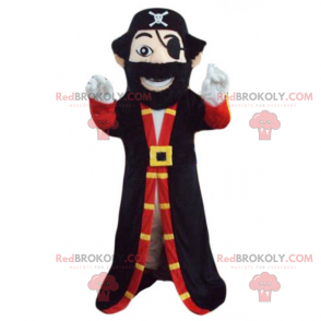 Piratenkapitän Maskottchen - Redbrokoly.com