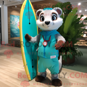 Máscara Cyan Ferret com...