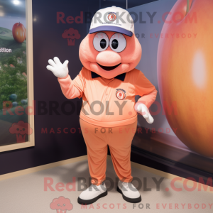 Peach Steak mascot costume...