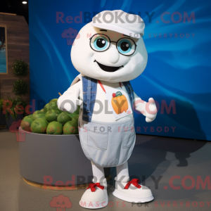 White Tomato mascot costume...
