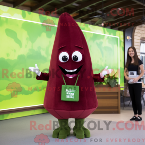 Maroon Celery mascot...