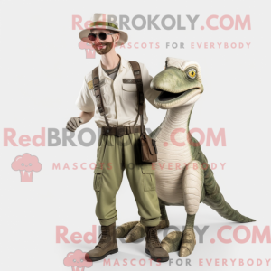 White Deinonychus mascot...