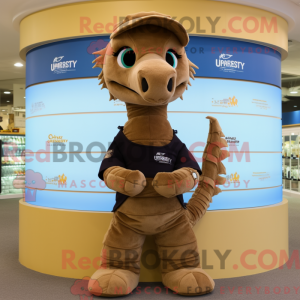 Brown Seahorse mascot...
