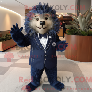 Navy Piggsvin maskot drakt...