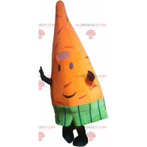 Gulrot maskot med shorts - Redbrokoly.com