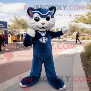 Navy Puma maskot kostume...