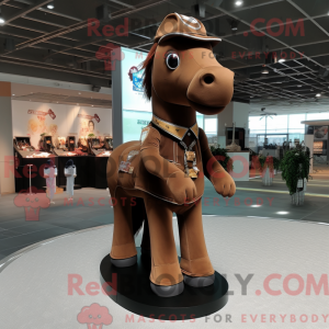Brown Mare mascottekostuum...
