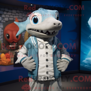 Silver Barracuda mascot...