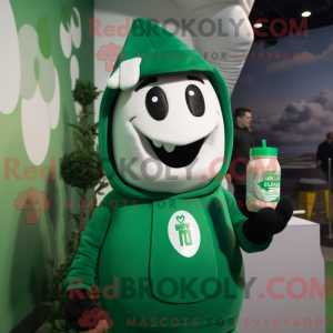 Forest Green Bottle Of Milk...