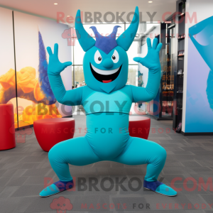 Máscara Teal Devil com...