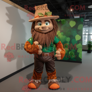 Brown Leprechaun mascot...