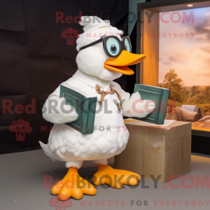 White Geese mascot costume...