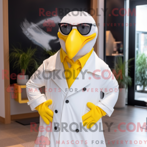 Gul måge maskot kostume...