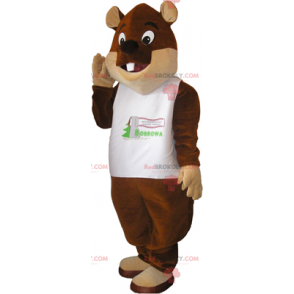 Big eyed beaver mascot - Redbrokoly.com