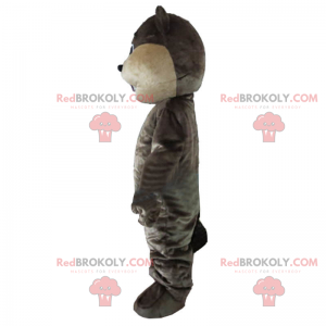 Dark brown beaver mascot - Redbrokoly.com