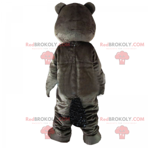 Dunkelbraunes Bibermaskottchen - Redbrokoly.com