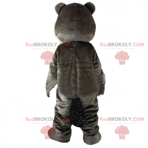 Mascotte de castor marron fonce - Redbrokoly.com