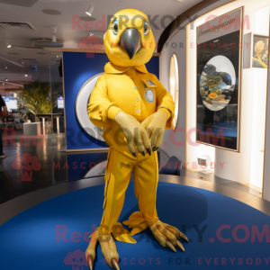 Gold Parrot maskot drakt...