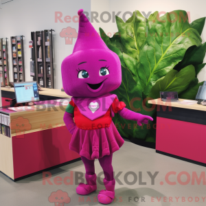 Magenta Spinat Maskottchen...
