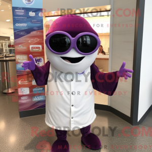 Postava maskota Purple Clam...