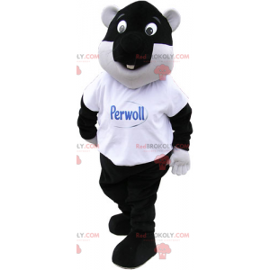 Black beaver mascot - Redbrokoly.com