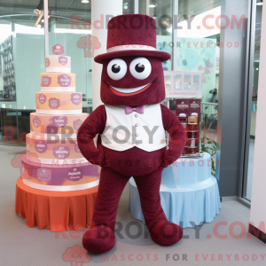 Maroon Wedding Cake mascot...