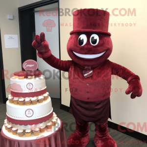 Maroon Wedding Cake...